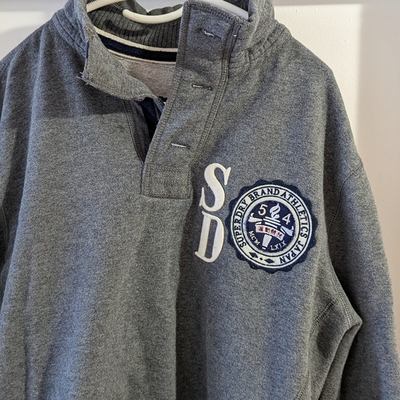 Superdry XL grey athletic fit sweatshirt - Picture 2 of 10